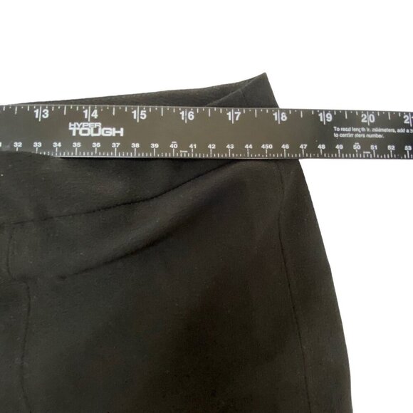 NANETTE LEPORE Women Ankle Ruffle Hem Pants Size 14 Black Business Stylish 80-4 - Picture 6 of 12